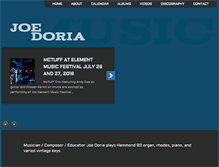 Tablet Screenshot of joedoriamusic.com